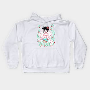 Space Buns Bride Kids Hoodie